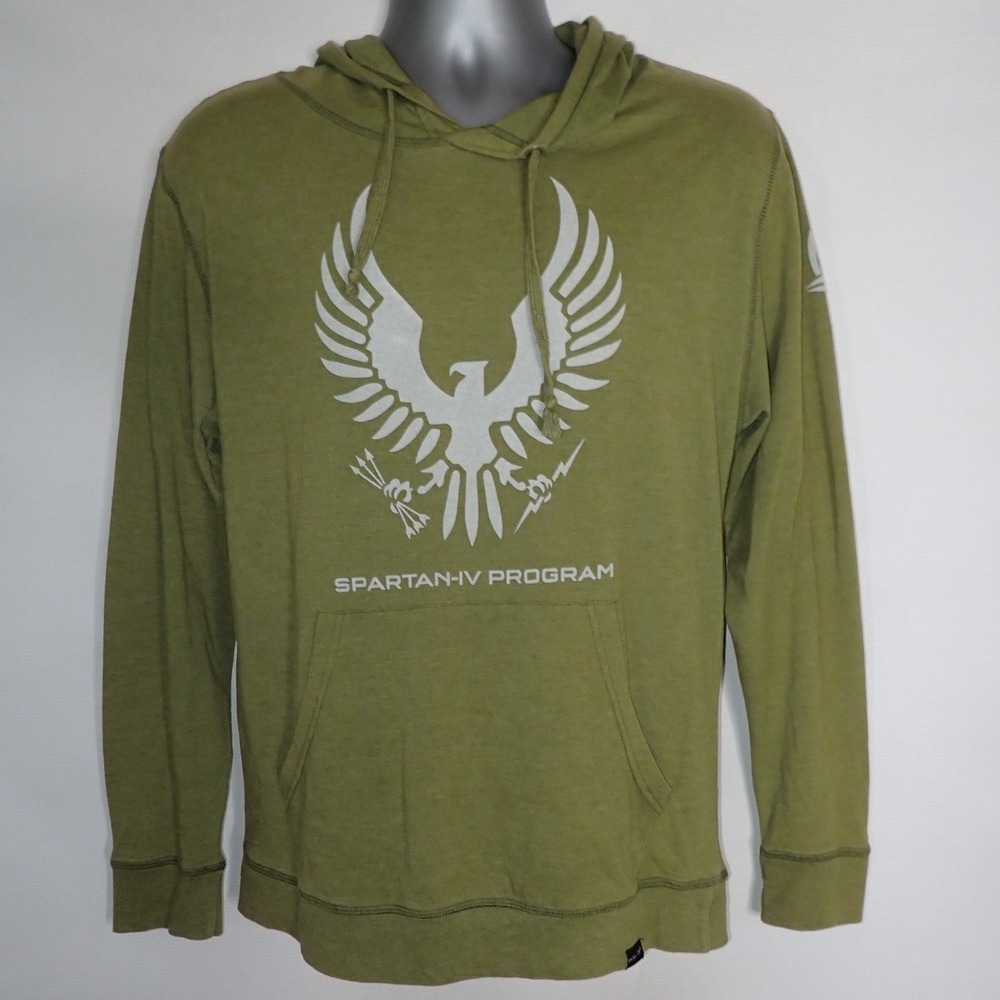 Halo Men's Spartan-IV Program Fireteam Apollo Graphic Hoodie Green Size S